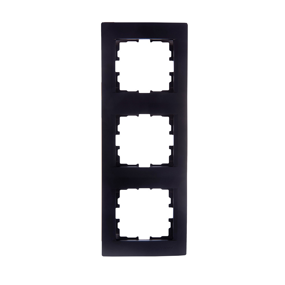 original-27923.jpg Рамка Lezard Karina трехместная черный бархат (707-4200-153) — изображение 1