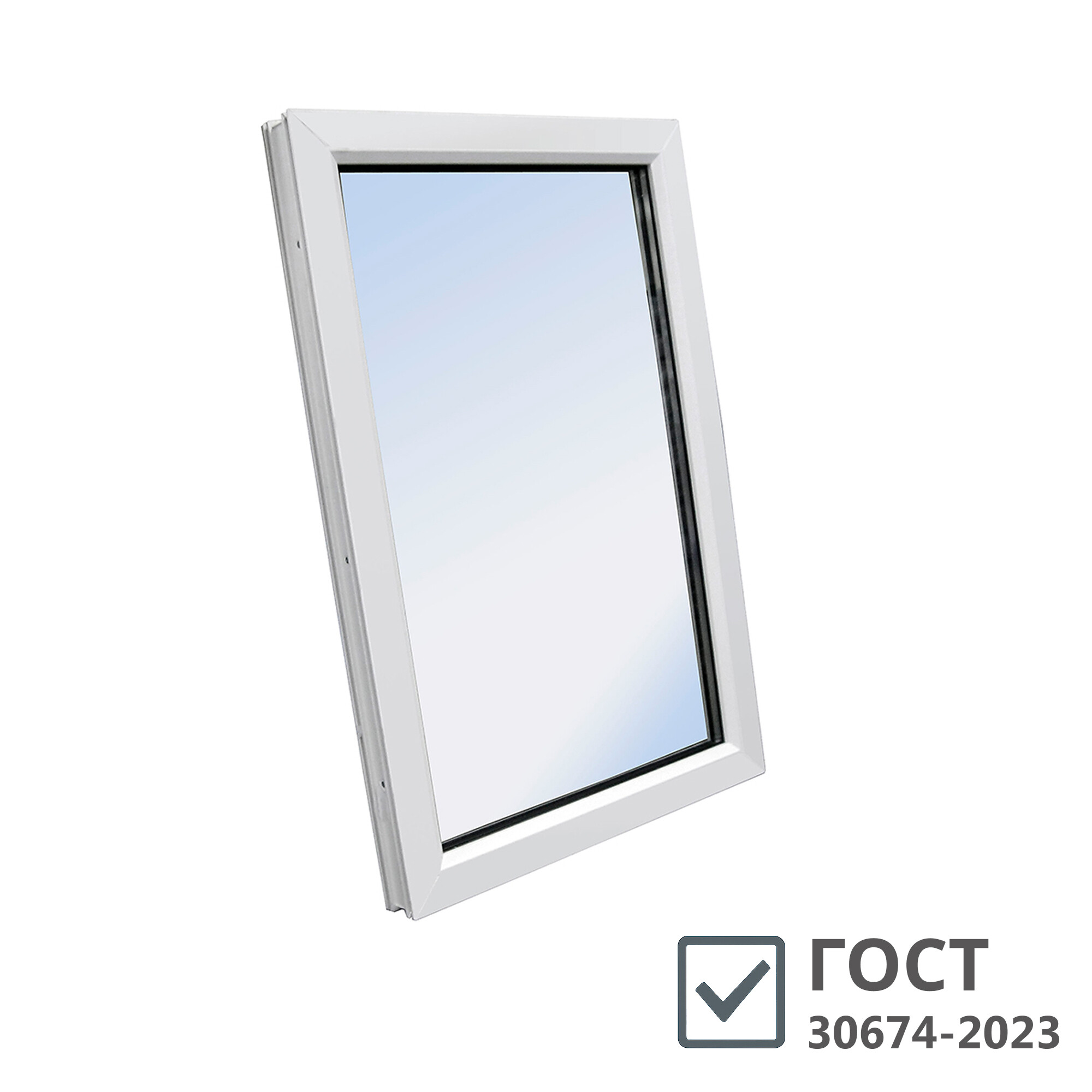 original-2793.jpg Пластиковое окно VEKA WHS Halo 60 900х600 мм 1 створка глухая однокамерное — изображение 1