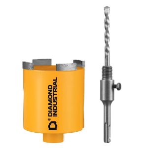 Коронка алмазная Diamond Industrial по бетону 72 мм с переходником