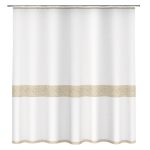 Штора для ванны Fora Stone Natural 1800х1800 мм полиэстер белая/бежевая (FOR-STN203NAT)