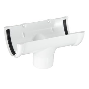 Воронка желоба Технониколь пластиковая d125-82 мм белая RAL 9003