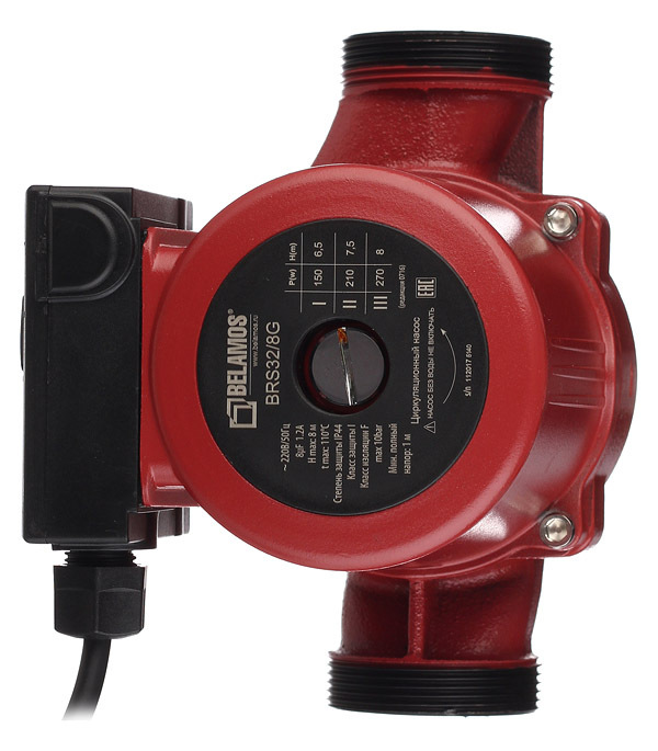 original-28097.jpg Циркуляционный насос для систем отопления Belamos BRS32/8G DN32 подъем 8 м 180 мм с гайками (BRS32/8G) — изображение 1