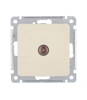 Розетка телевизионная Hegel Master встраиваемая слоновая кость (РСТВ-401-01)