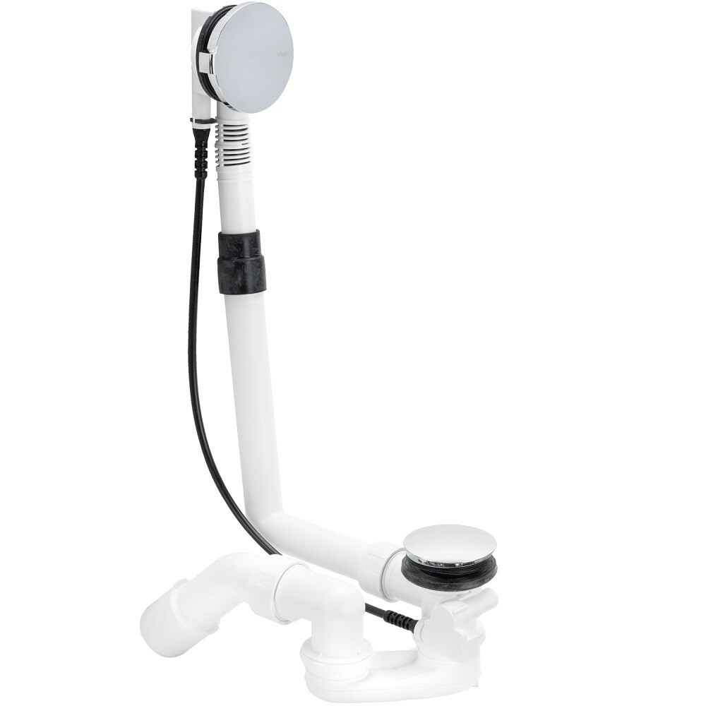 original-2818.jpg Сифон для ванны Viega Multiplex Visign 1 1/2x50 мм регулируемый полуавтомат с выпуском d70 мм с переливом с соединением 40/50 мм (101909) — изображение 1