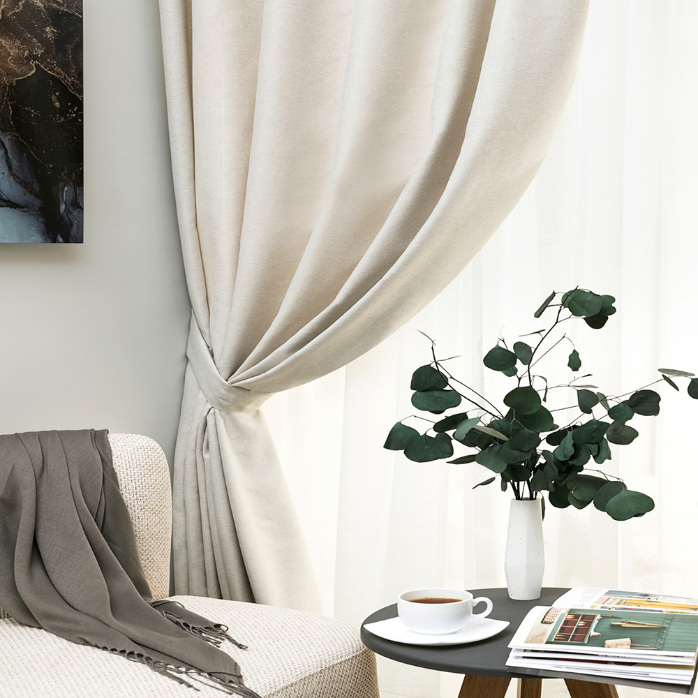 original-28369.jpg Штора рогожка экрю 180х260 см Legrand Левис (58126159) — изображение 1