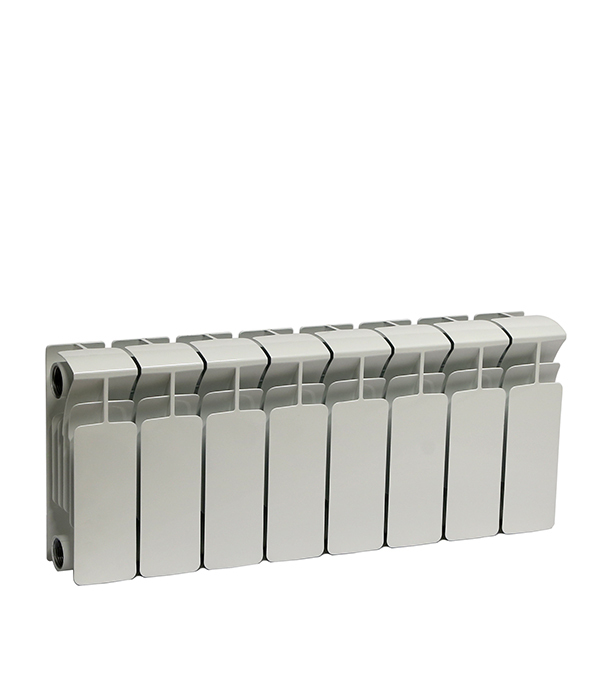 original-28418.jpg Радиатор биметаллический Rifar Base 200 мм 8 секций 1" боковое подключение белый — изображение 1
