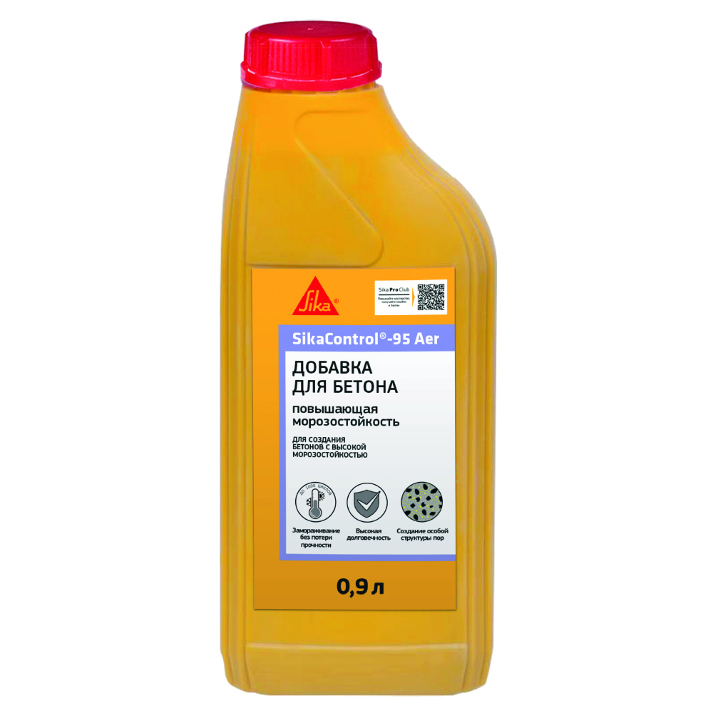 original-28472.jpg Добавка для создания бетонов с высокой морозостойкостью Sika SikaControl -95 Aer 0,9 л — изображение 1