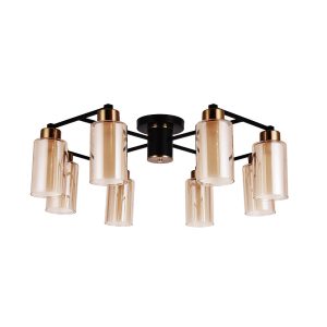 Люстра потолочная Arte Lamp Leo E14 320 Вт 10 кв.м (A7027PL-8BK)