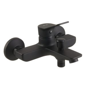 Смеситель для ванны AM.PM X-Joy черный однорычажный с коротким изливом без лейки (F85A10022)