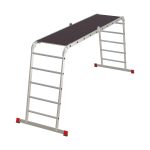 Лестница алюминиевая трансформер четырехсекционная 5 ступеней Новая высота NV3333 профессиональная