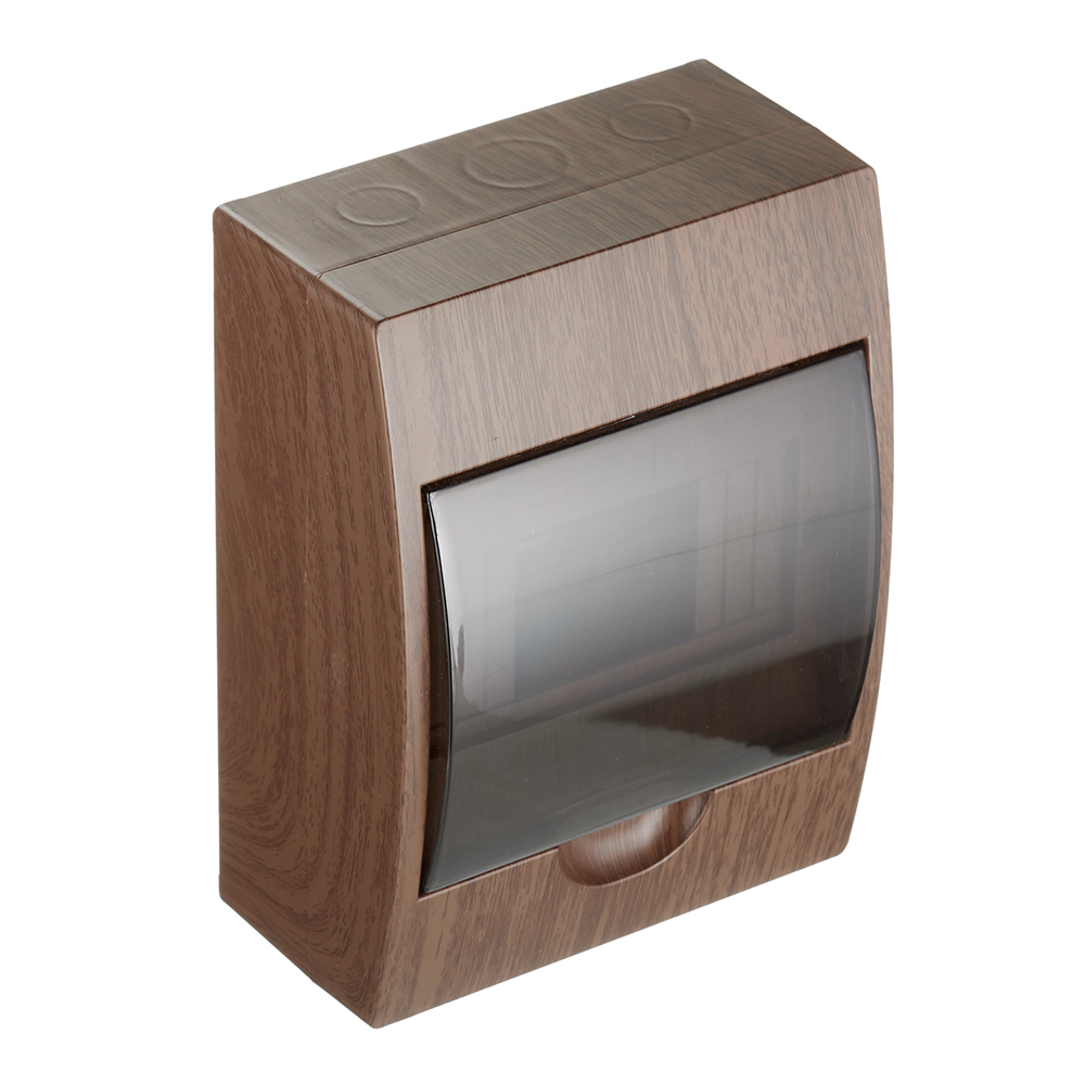 original-28662.jpg Щит распределительный навесной EKF PROxima ЩРН-П-6 пластиковый IP41 200х148х95 мм 6 модулей темное дерево — изображение 1