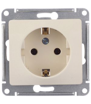 Розетка Systeme Electric Glossa встраиваемая бежевая (GSL000243)