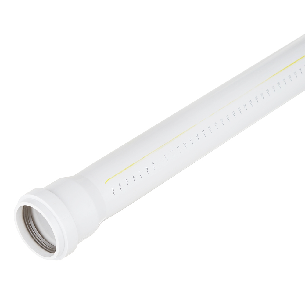 original-28819.jpg Труба канализационная Ostendorf SKEM d58х2000 мм пластиковая шумопоглощающая для внутренней канализации (332060) — изображение 1