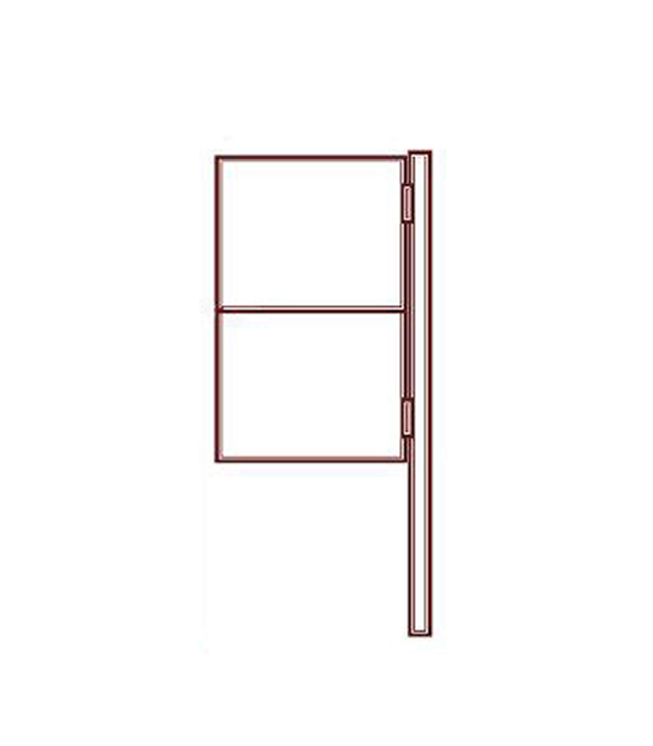 original-28898.jpg Калитка распашная каркас со столбом 1х1,5 м красно-коричневая — изображение 1