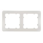Рамка Hegel Master двухместная белая (Р402)