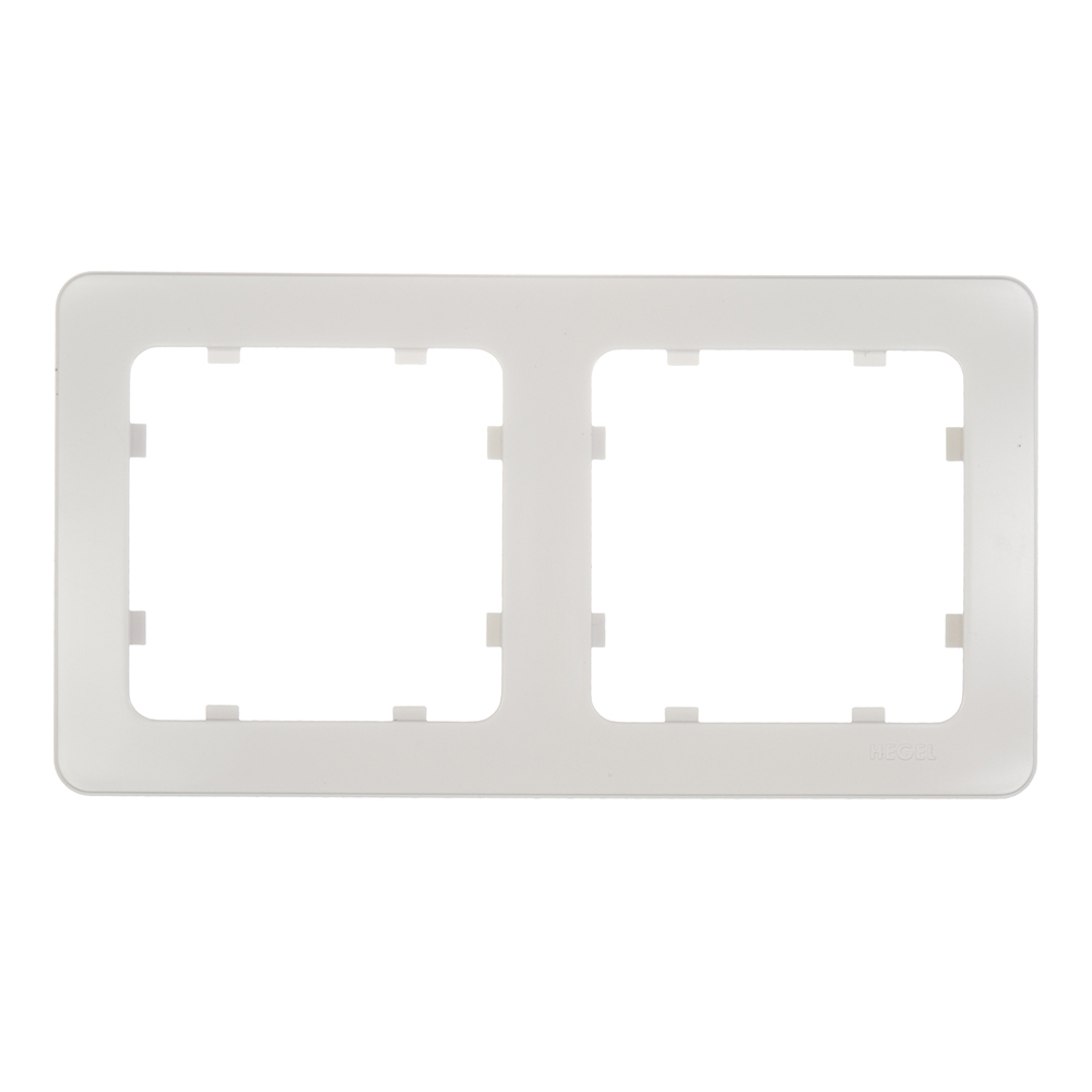 original-29022.jpg Рамка Hegel Master двухместная белая (Р402) — изображение 1
