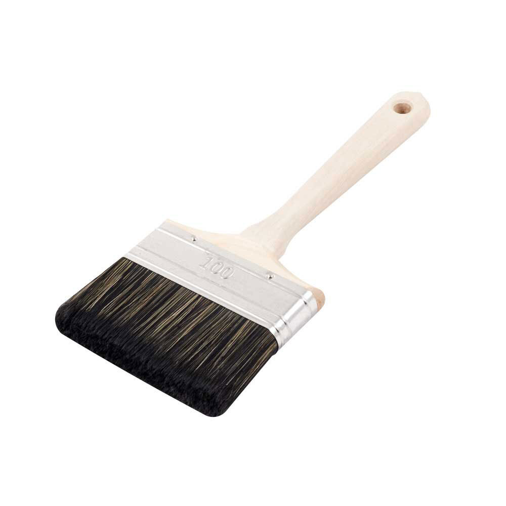 original-29029.jpg Кисть плоская смешанная щетина деревянная ручка Wenzo Wood 100х18 мм для антисептиков — изображение 1