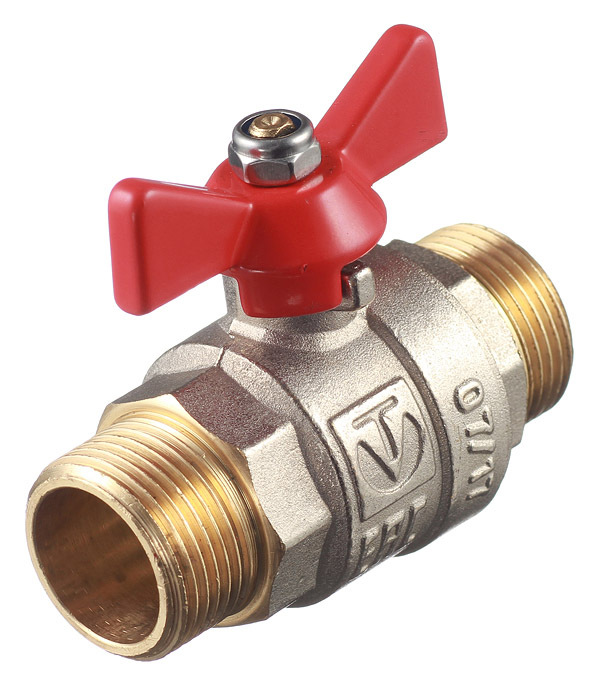 original-29278.jpg Кран шаровой латунный Valtec Base 3/4 НР(ш) х 3/4 НР(ш) бабочка прямой (VT.219.N.05) — изображение 1