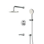 Душевая система AM.PM X-Joy встраиваемая с верхним душем с лейкой со смесителем хром (FT85A3RH10)