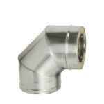 Отвод Дымок 90° х 120х200 мм с изоляцией AISI 439