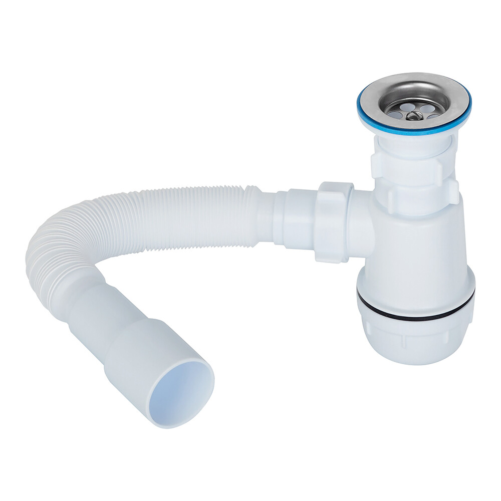 original-29449.jpg Сифон для раковины и мойки АНИ пласт 1 1/2х40 мм с выпуском d70 мм с соединением 40/50 мм (A0115) — изображение 1