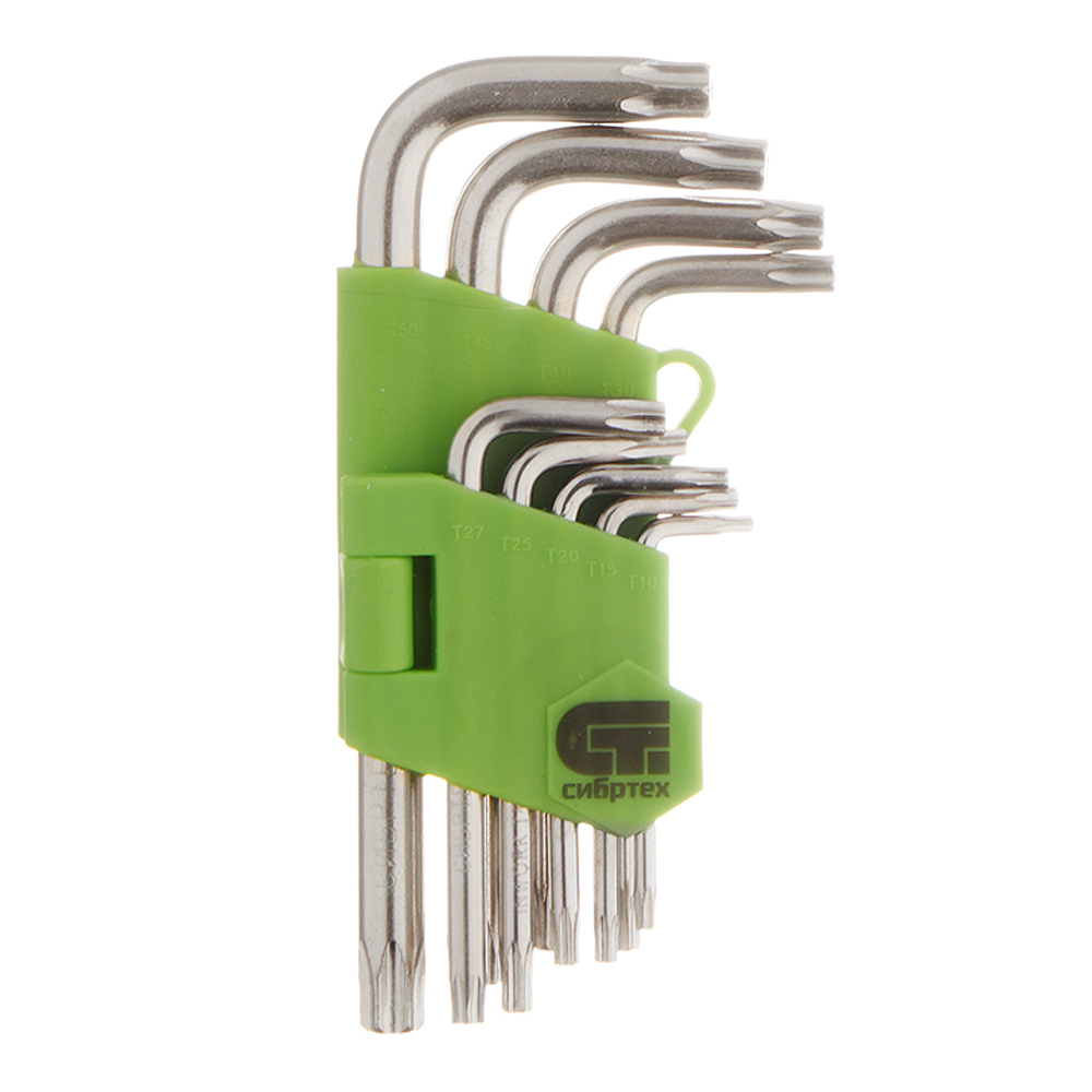 original-29470.jpg Набор шестигранных ключей Сибртех Torx 10-50 мм (12321) (9 шт.) — изображение 1