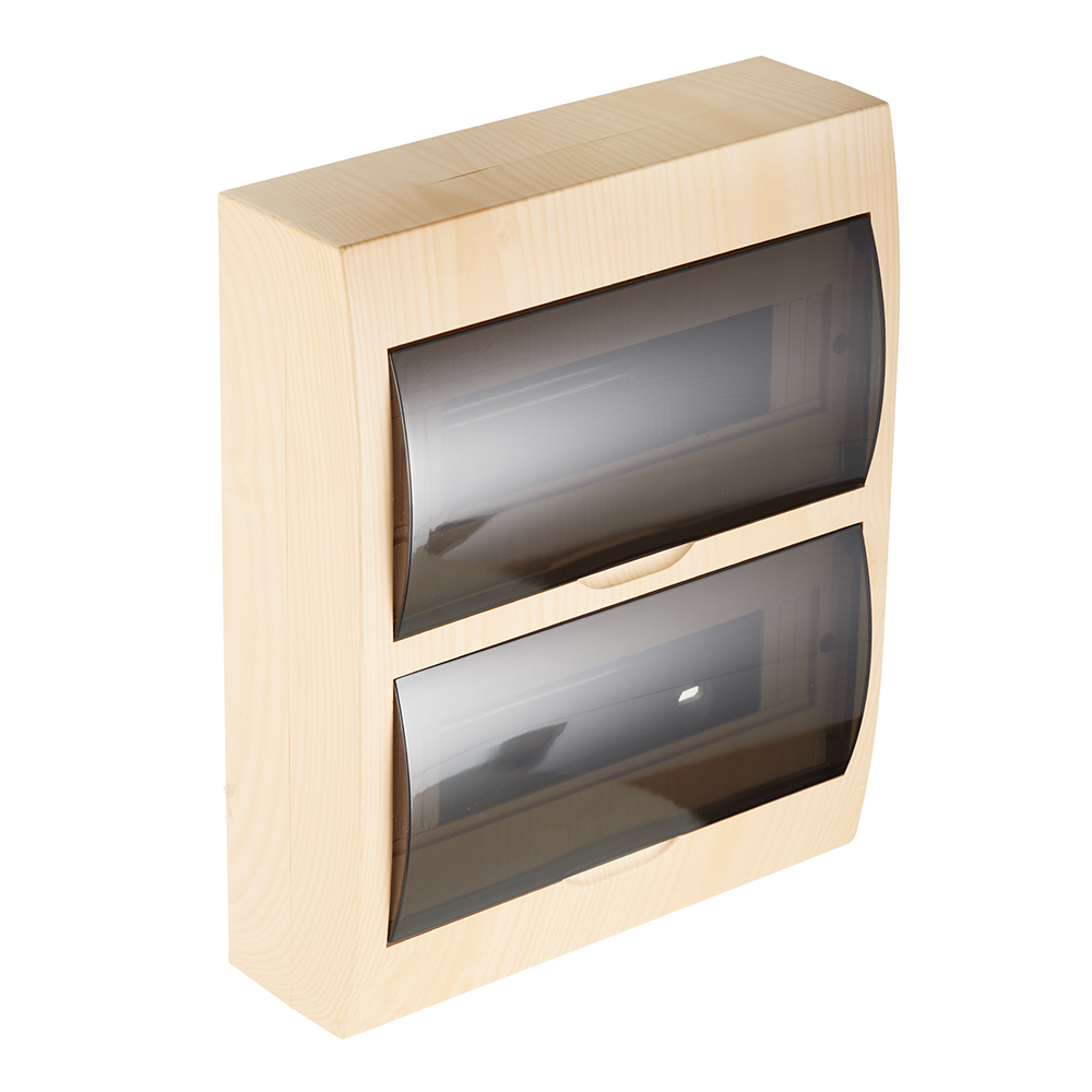 original-29692.jpg Щит распределительный навесной EKF PROxima ЩРН-П-24 пластиковый IP41 328х270х100 мм 24 модуля светлое дерево — изображение 1