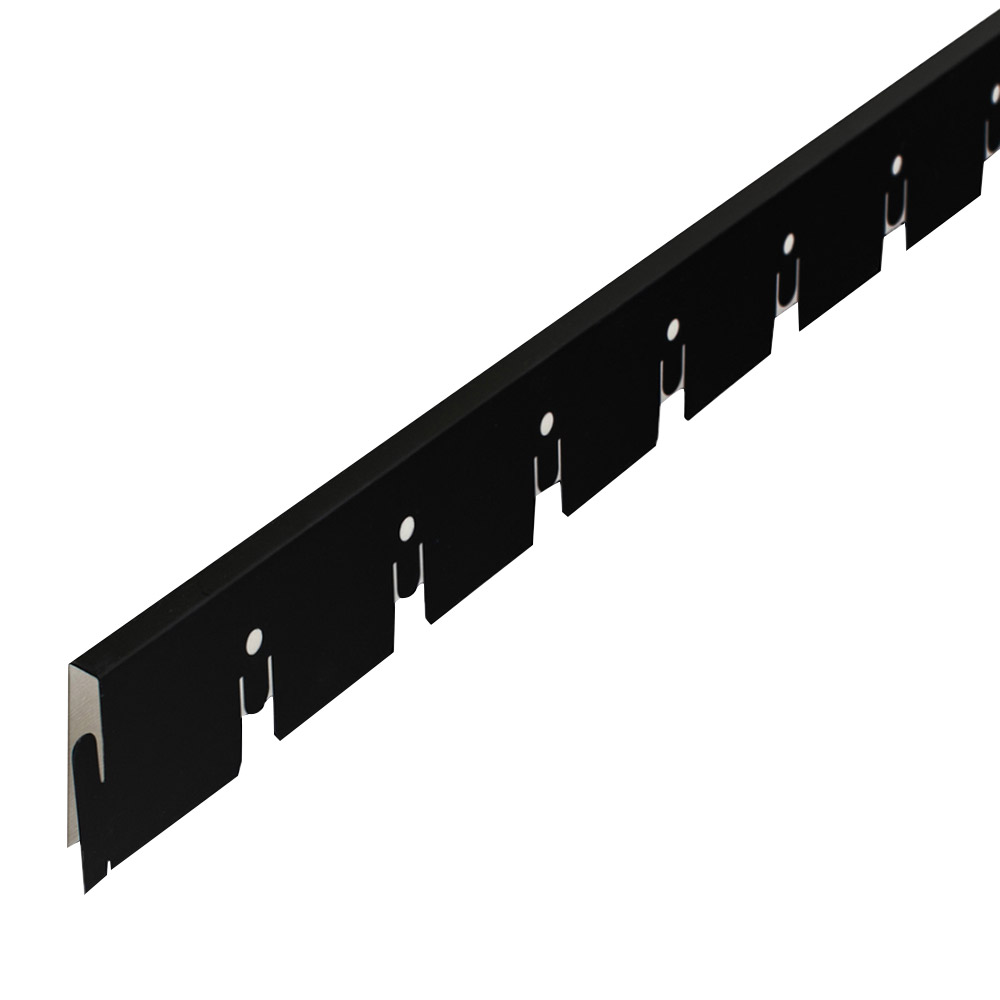 original-29828.jpg Элемент для потолка грильято 50х50х40х10 мм направляющая 2,4 м черный матовый — изображение 1