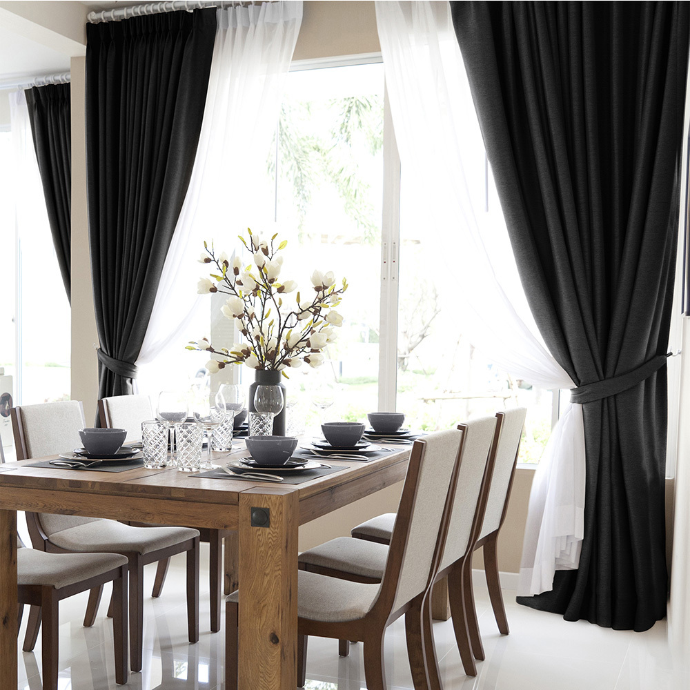 original-29832.jpg Штора рогожка графит 200х270 см Волшебная Ночь Крафт (777130) — изображение 1