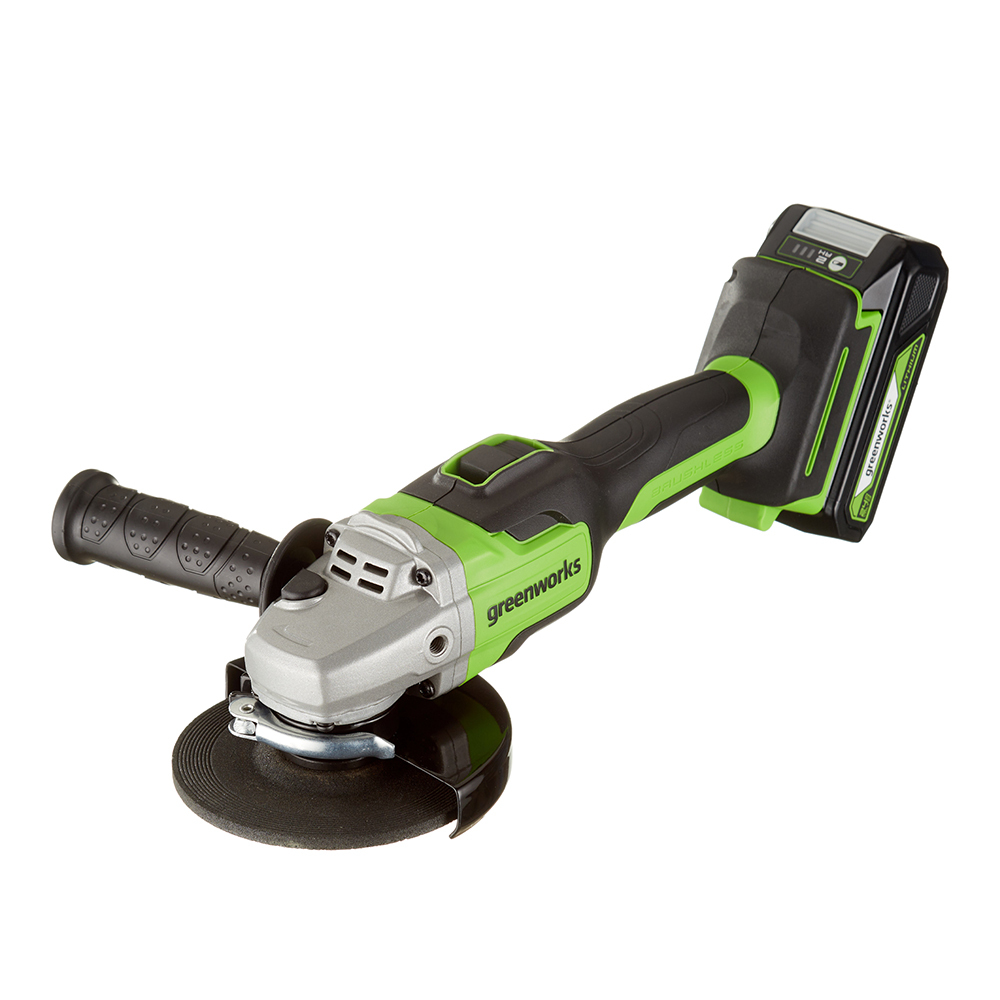 original-29905.jpg Шлифмашина угловая аккумуляторная Greenworks GD24AG 24В Li-Ion d125 мм 1 АКБ и ЗУ (3200207UA) — изображение 1