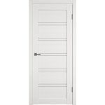 Дверь межкомнатная Атум 28 800х2000 мм ПВХ белая со стеклом с замком и петлями