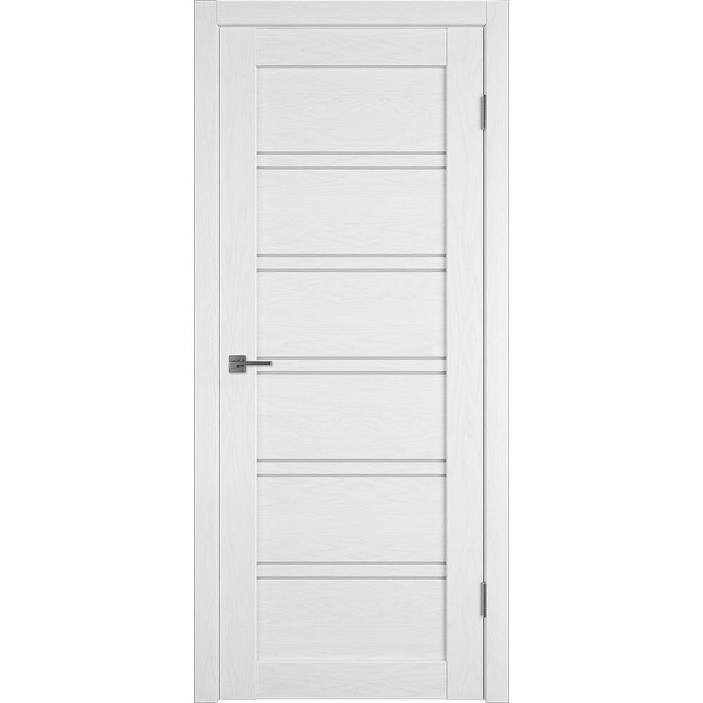 original-29948.jpg Дверь межкомнатная Атум 28 800х2000 мм ПВХ белая со стеклом с замком и петлями — изображение 1