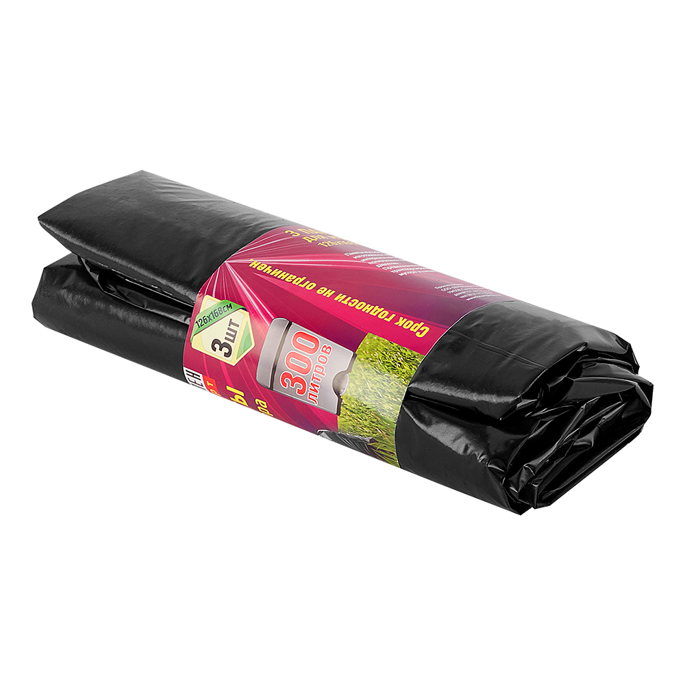 original-3032.jpg Мешок для мусора 300 л полиэтиленовый (3 шт.) — изображение 1
