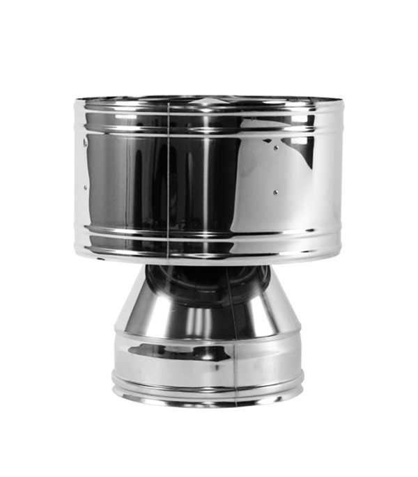 original-30438.jpg Дефлектор d150 мм на расширителе зеркальный без изоляции AISI 304 — изображение 1