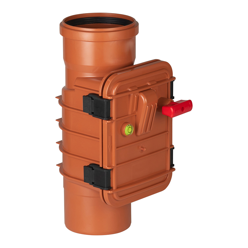 original-30479.jpg Клапан обратный Ostendorf KG d110 мм пластиковый для наружной канализации (908002) — изображение 1