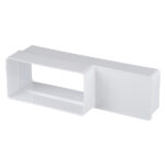 Соединитель эксцентриковый пластиковый для плоских воздуховодов 60х120 мм с плоскими 60х204 мм