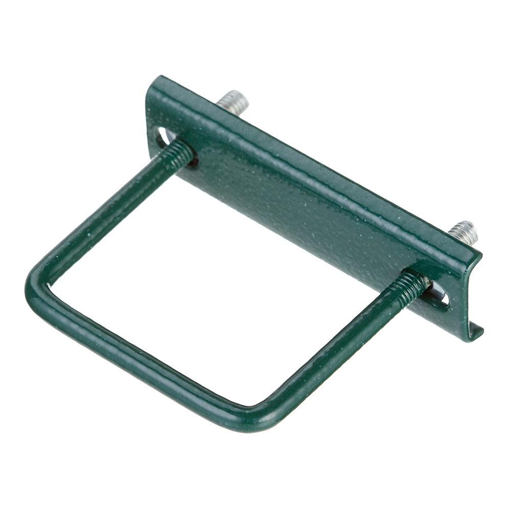 original-30538.jpg Крепление сетки/секции заборной к столбам 50х50 мм зеленое RAL 6005 (3 шт.) — изображение 1