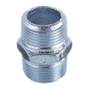 Ниппель Gebo Platinum (280-6V) 1 НР(ш) х 1 НР(ш) чугунный оцинкованный