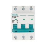 Автоматический выключатель модульный Dekraft BA-103 3P 10А тип C 6 кА 230/400 В (12303DEK)