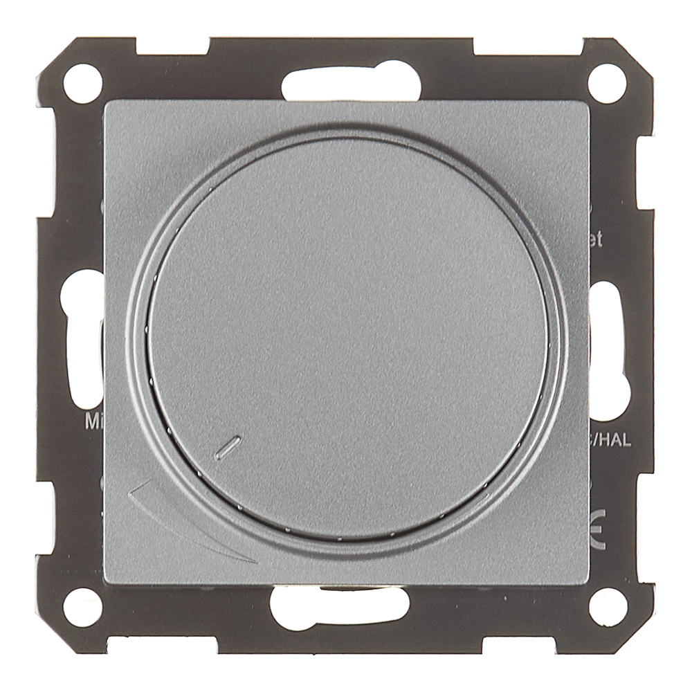 original-30692.jpg Диммер Systeme Electric AtlasDesign поворотно-нажимной встраиваемый алюминий (ATN000323) — изображение 1