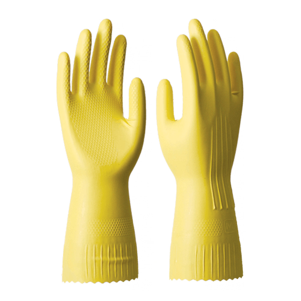 original-30696.jpg Перчатки хозяйственные латексные Спец-SB антибактериальные с хлопковым напылением размер М — изображение 1