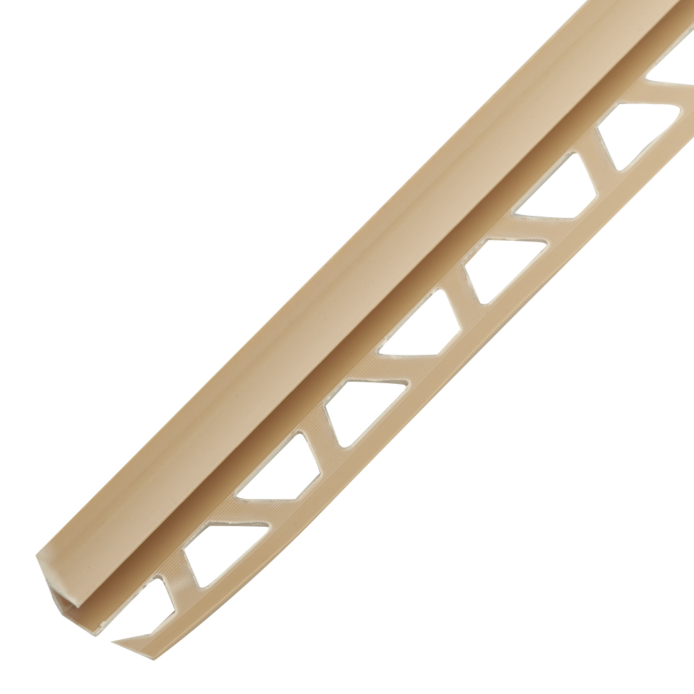 original-30732.jpg Уголок ПВХ для кафельной плитки внутренний 8 мм 2,5 м бежевый — изображение 1