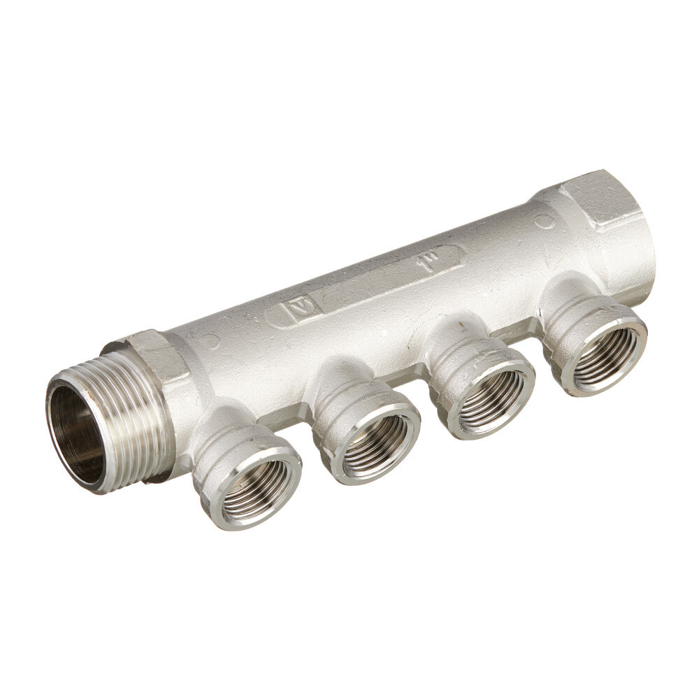 original-30748.jpg Коллектор Valtec 1 ВР(г) х 4 выхода 1/2 ВР(г) х 1 НР(ш) (VTc.550.N.0604) — изображение 1