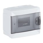 Щит распределительный навесной Makel ЩРН-П-6 пластиковый IP40 140х172х95 мм 6 модулей с DIN-рейкой и нулевой шиной