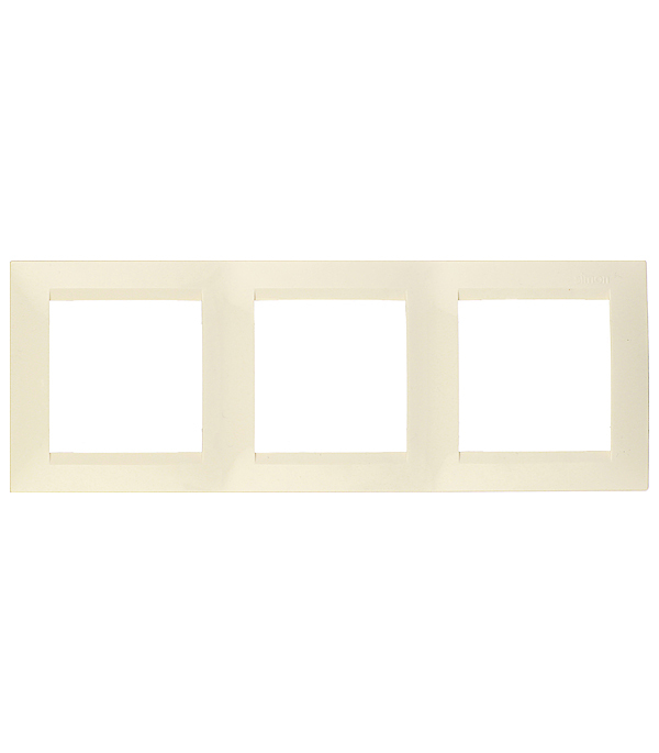 original-30758.jpg Рамка Simon 15 трехместная слоновая кость (1500630-031) — изображение 1