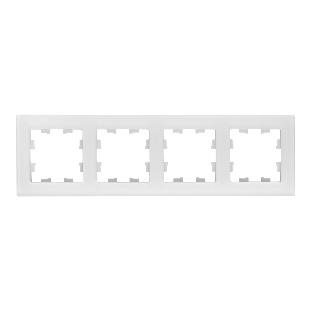 original-30765.jpg Рамка Systeme Electric AtlasDesign Nature четырехместная белая (ATN330104) — изображение 1