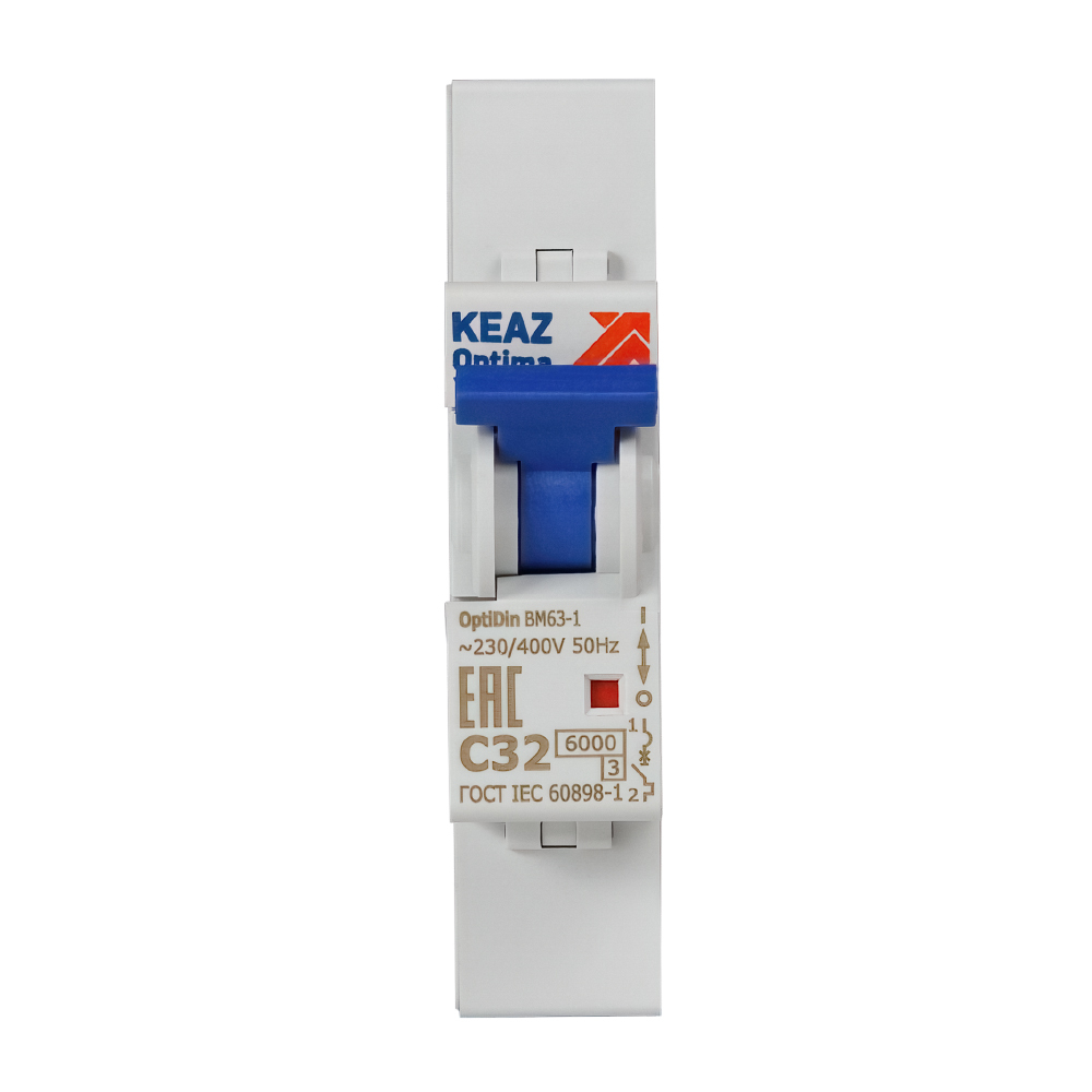 original-30794.jpg Автоматический выключатель модульный КЭАЗ OptiDin 1P 32А тип C 6 кА 220 В (260508) — изображение 1