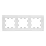 Рамка Systeme Electric AtlasDesign Nature трехместная белая (ATN320103)