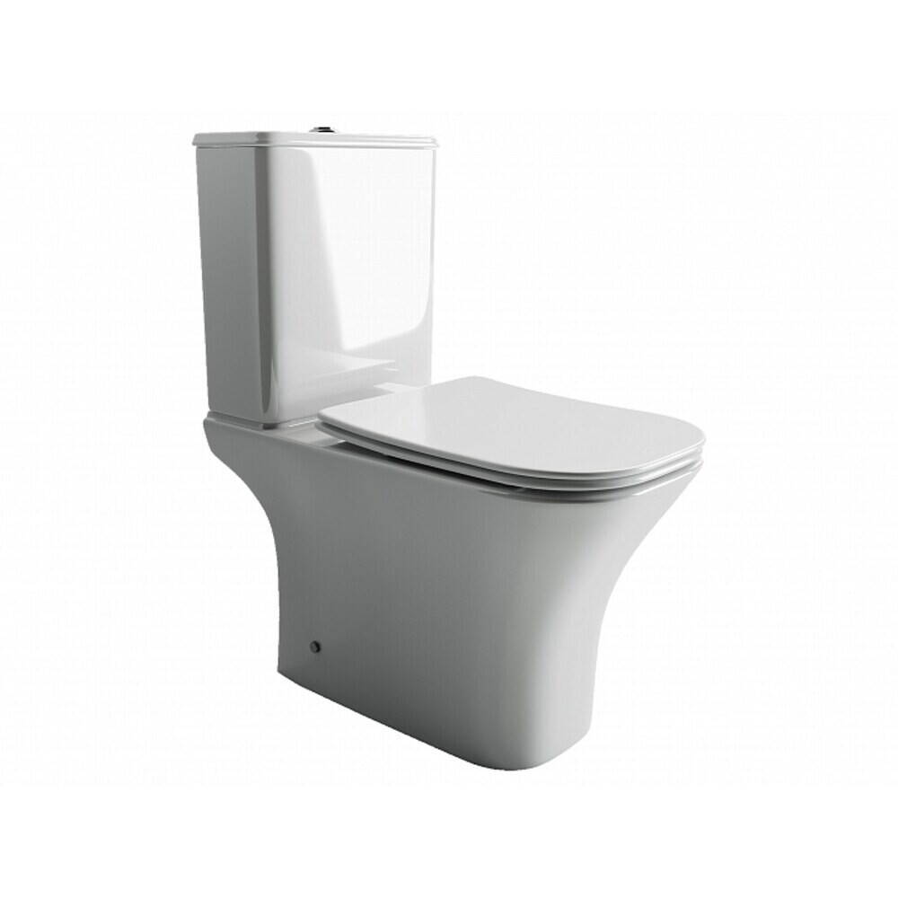 original-3091.jpg Унитаз-компакт Ceramicanova Alfa Rimless безободковый с универсальным выпуском с сиденьем дюропласт микролифт белый (CN9002) — изображение 1