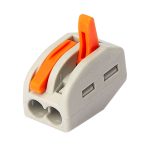 Клемма на 2 провода КМ 222-412 0,08-(2,5)4 кв.мм с рычажками без пасты (20 шт.) (ЦБ-00021626)